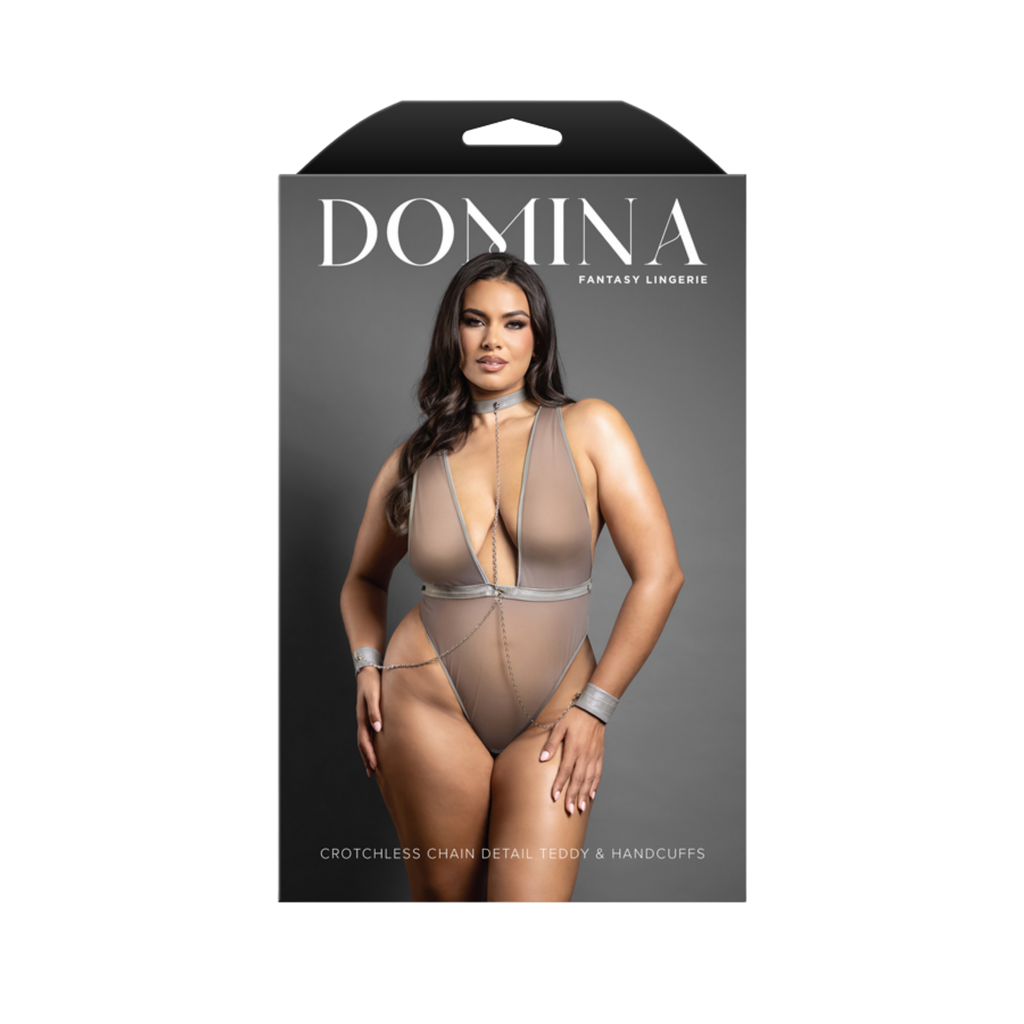 Crotchless Chain Detail Teddy