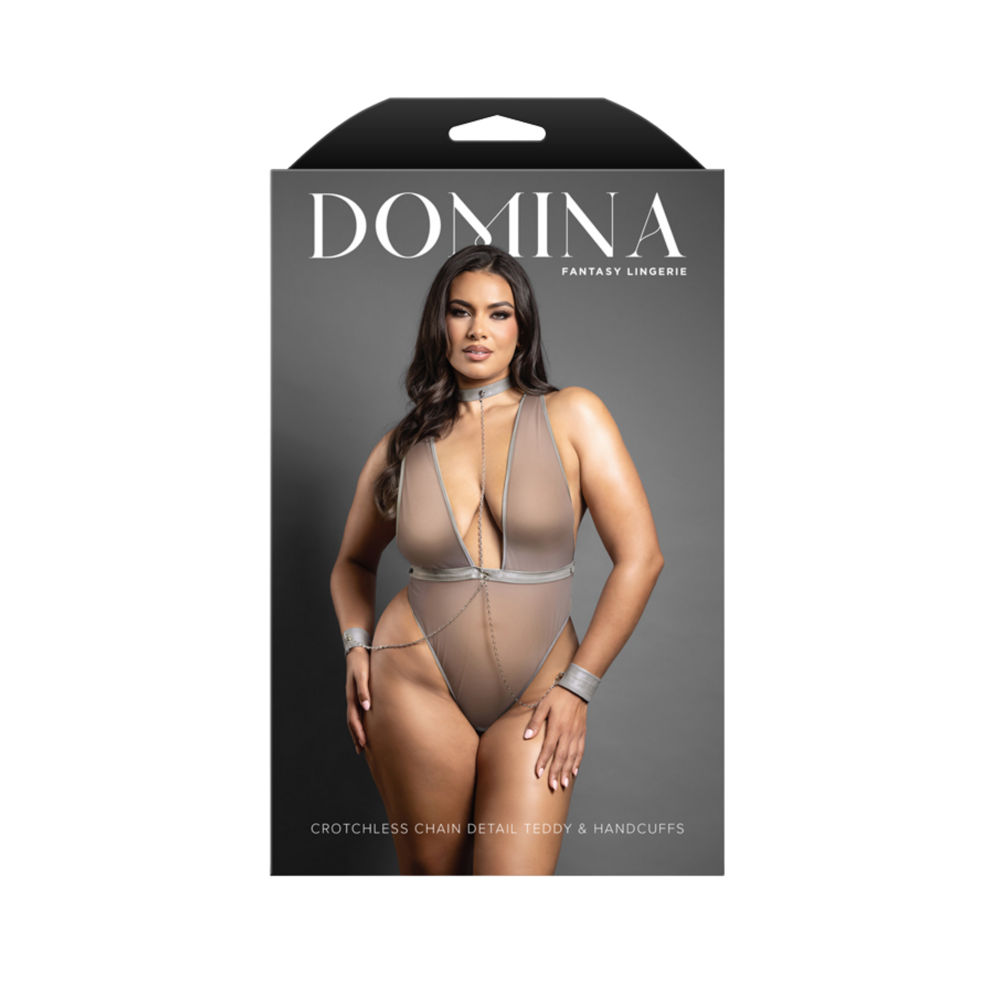 Crotchless Chain Detail Teddy