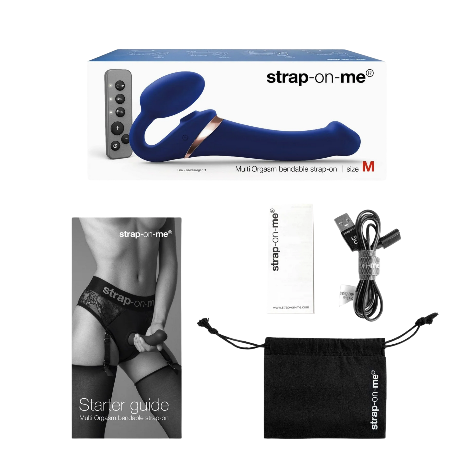 Bendable Multi Orgasm Strapless Strap-On