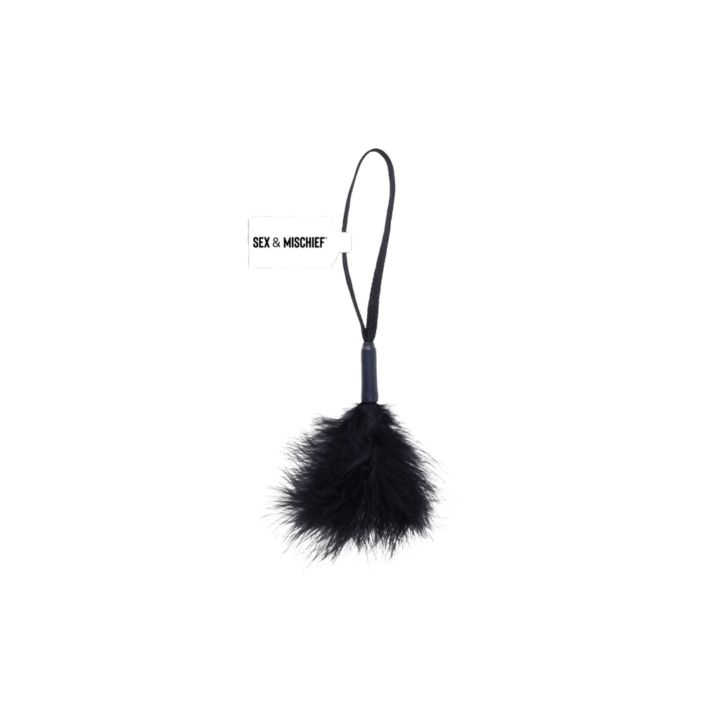 Peaches n' CreaMe Black Wrist Feather Tickler