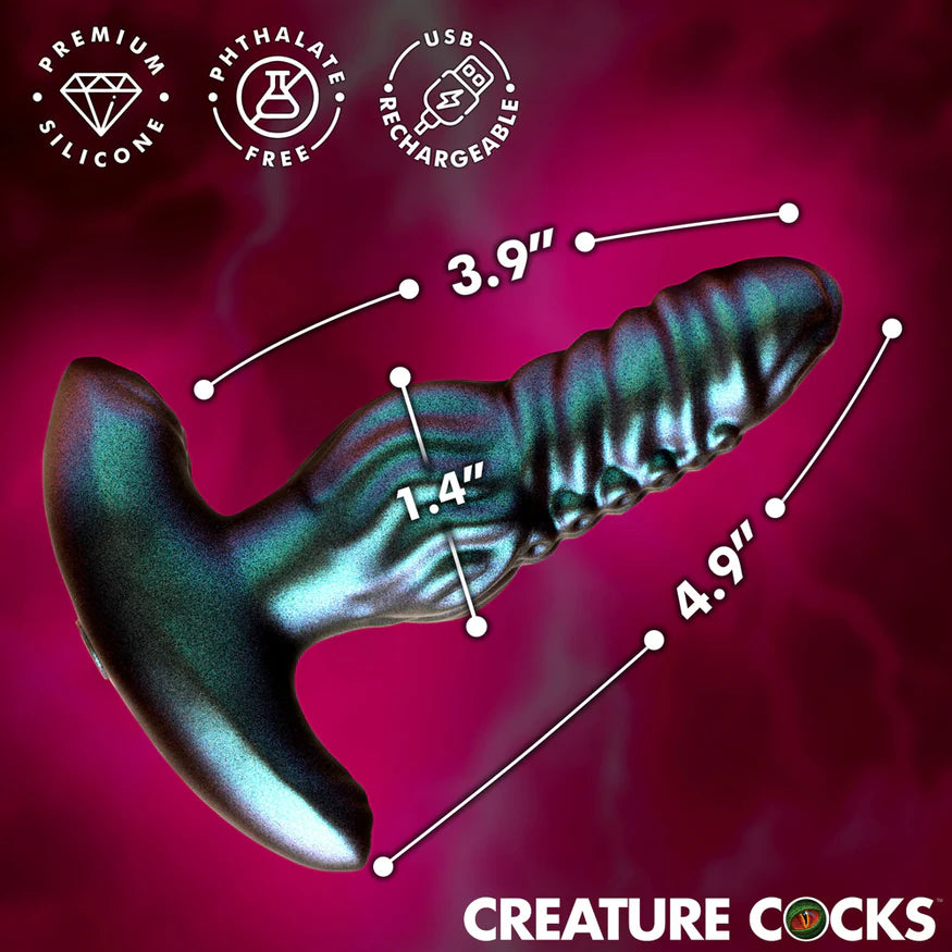 Creature Cocks Octo-Squirm Vibrating & Squirming Silicone Anal Plug