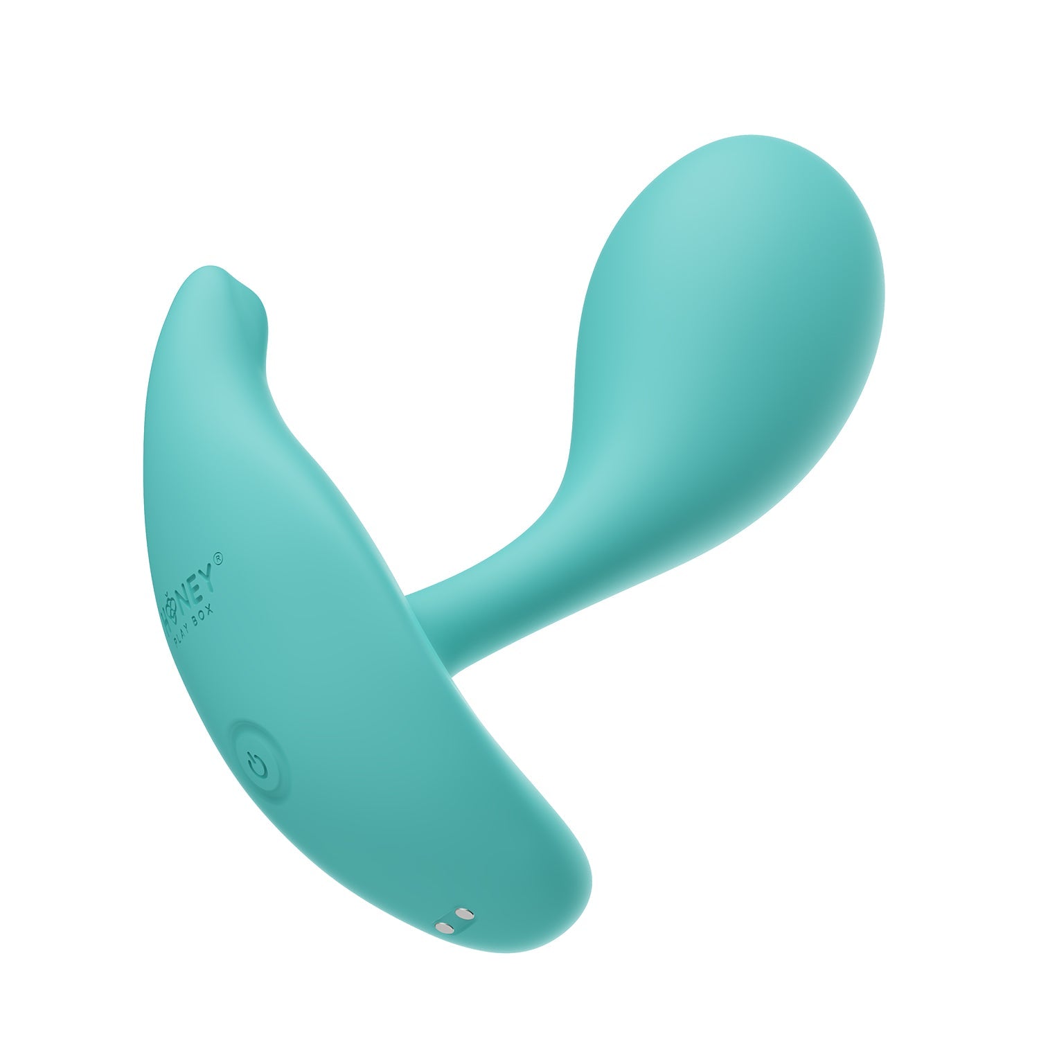 OLY 2 Pressure Sensing APP-enabled Wearable Clit & G Spot Vibrator, Light Blue 